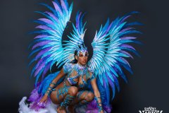 Section Leader-wire-bra w fl-gem bikini bottom, fl tiara, fl necklace w shoulder pc, fl arm pcs, fl upper & lower leg pcs & xl backpack. 5061-resized