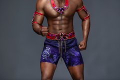 Male-headband chest pc, belt w shorts, arm pcs, leg pcs.