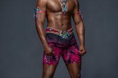 Male-Headband ,chest pc ,belt, arm pcs & leg pcs.