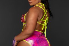 Back-gem high waist bottom.