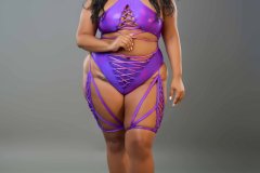  Alternative wear Leela - padded bra , high waist bottom ,leg pcs and  head scarf.