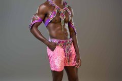 Male - head pc . chest pc , belt, arm pcs and leg pcs.