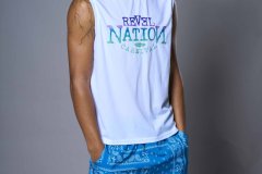 Male Alternative wear- muscle tank , shorts and turban.