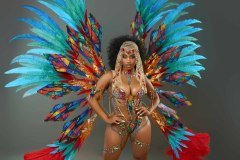 Section Leader - wire-bra w fl-gem bikini bottom,  fl tiara, fl necklace , fl arm  pcs, fl upper and lower leg pcs and ultra backpack.