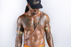 Male- Nyrvana hat, chest pc, belt w shorts, arm pcs & leg pcs.