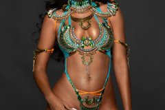 Standard-Standard bra w std gem bikini bottom, std necklace w shoulder pc, std arm pcs , std leg pcs .